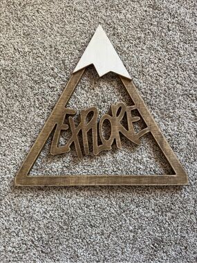 Explore Rustic Mountain Hanging Sign